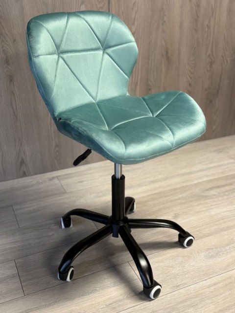 Lugano Krzesło obrotowe VASTO OFFICE VELVET MINT SMOKE