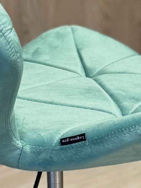 Lugano Krzesło obrotowe VASTO OFFICE VELVET MINT SMOKE