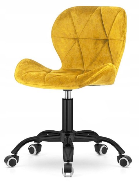 Lugano Krzesło obrotowe VASTO OFFICE VELVET MUSTARD SMOKE