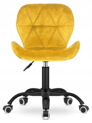 Lugano Krzesło obrotowe VASTO OFFICE VELVET MUSTARD SMOKE