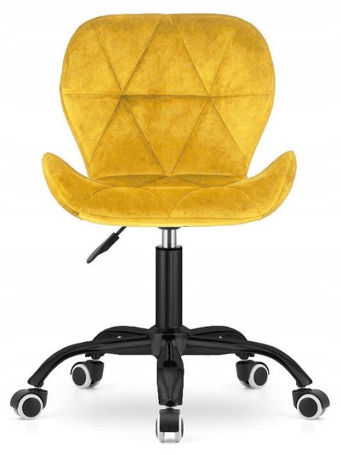 Lugano Krzesło obrotowe VASTO OFFICE VELVET MUSTARD SMOKE
