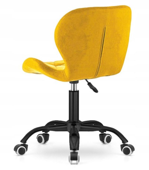 Lugano Krzesło obrotowe VASTO OFFICE VELVET MUSTARD SMOKE