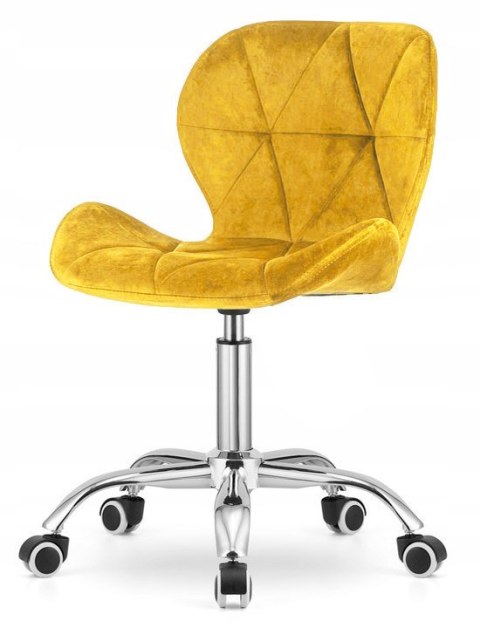Lugano Krzesło obrotowe VASTO OFFICE VELVET MUSTARD