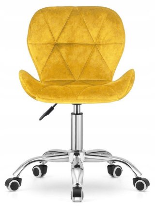 Lugano Krzesło obrotowe VASTO OFFICE VELVET MUSTARD