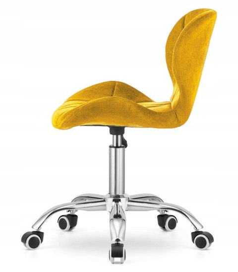 Lugano Krzesło obrotowe VASTO OFFICE VELVET MUSTARD