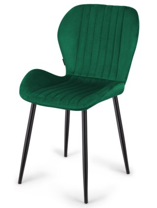 Lugano Krzesło tapicerowane MONTI VELVET GREEN