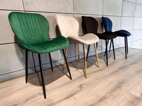 Lugano Krzesło tapicerowane MONTI VELVET GREEN