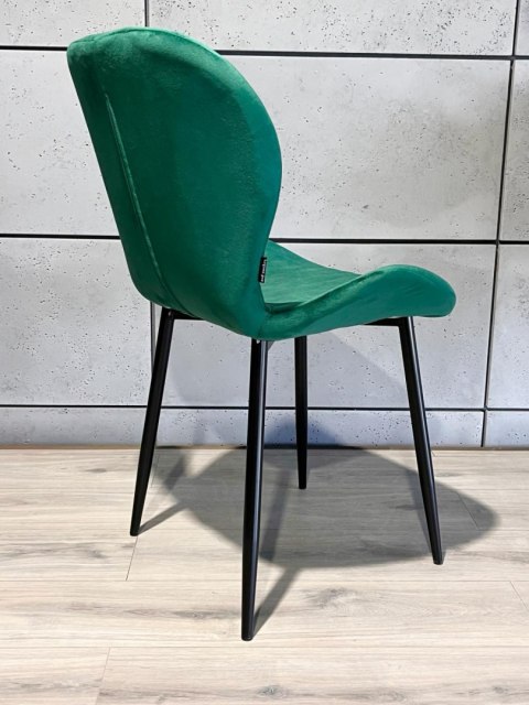 Lugano Krzesło tapicerowane MONTI VELVET GREEN