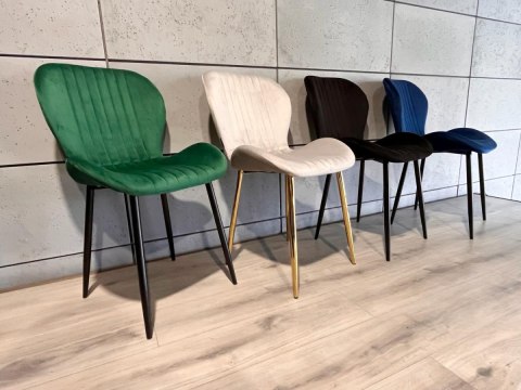 Lugano Krzesło tapicerowane MONTI VELVET GREEN