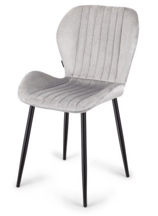 Lugano Krzesło tapicerowane MONTI VELVET GREY