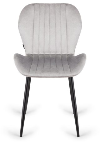 Lugano Krzesło tapicerowane MONTI VELVET GREY