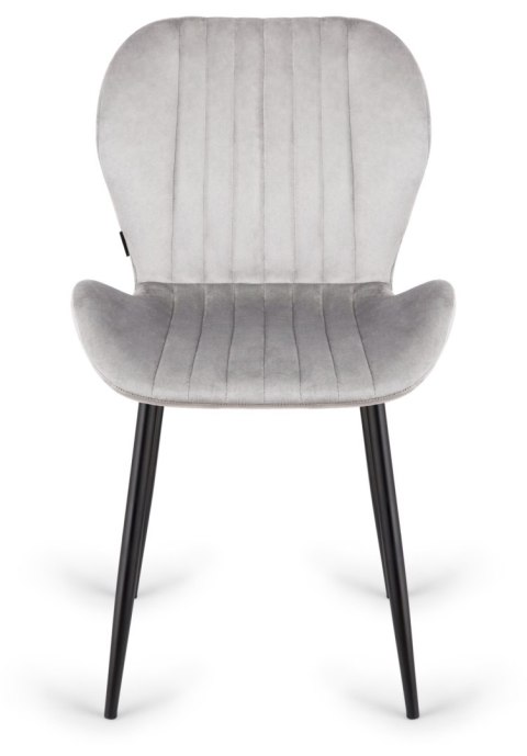 Lugano Krzesło tapicerowane MONTI VELVET GREY
