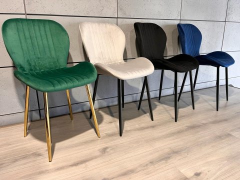 Lugano Krzesło tapicerowane MONTI VELVET GREY