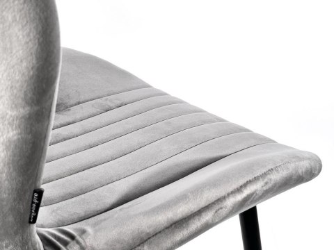 Lugano Krzesło tapicerowane MONTI VELVET GREY