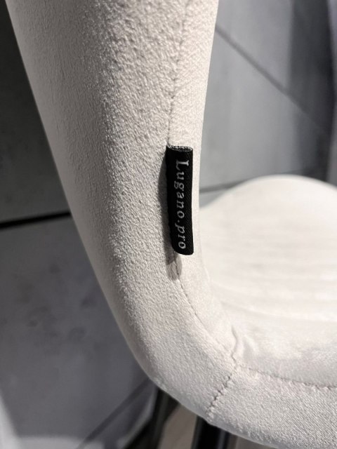 Lugano Krzesło tapicerowane MONTI VELVET GREY