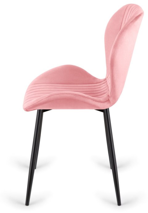 Lugano Krzesło tapicerowane MONTI VELVET PINK