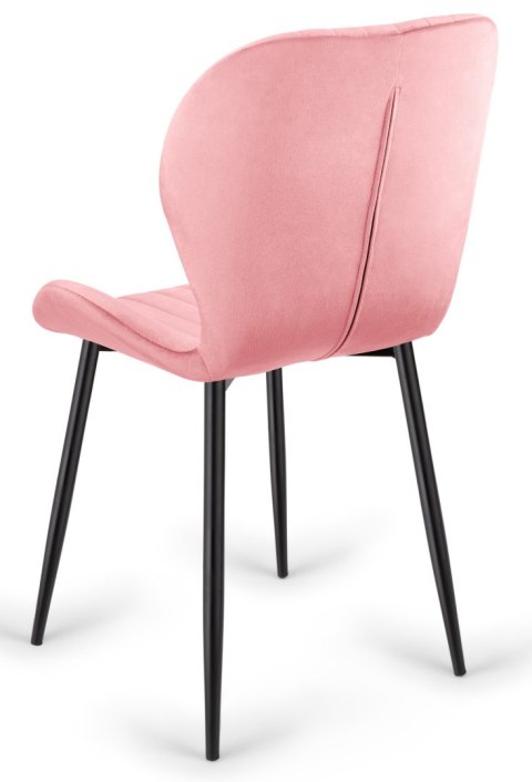 Lugano Krzesło tapicerowane MONTI VELVET PINK