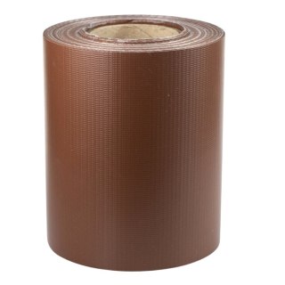 Taśma ogrodzeniowa z klipsami 19cm x 35 mb brązowy