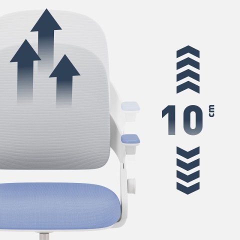 Fotel do biurka dla dziecka Junior 4.3 Blue-grey