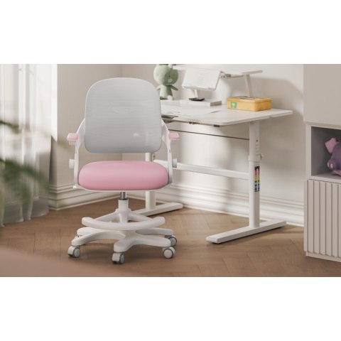 Fotel do biurka dla dziecka Junior 4.3 Pink-grey