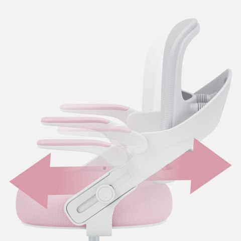 Fotel do biurka dla dziecka Junior 4.3 Pink-grey