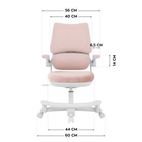 Fotel do biurka dla dziecka Junior 5.7 Pink