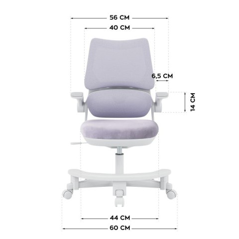 Fotel do biurka dla dziecka Junior 5.7 Purple