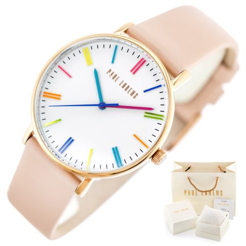 Paul Lorens ZEGAREK DAMSKI PAUL LORENS 41mm PL12600A2-3E3 (zg586d) + BOX