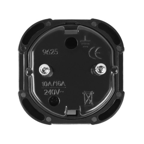 MCE72 Adapter gniazdo UK na wtyk EU czarny