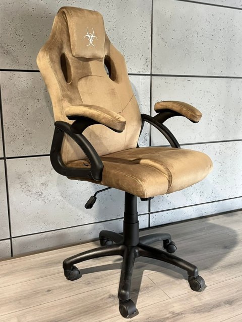 Lugano .Fotel obrotowy do biurka CARRERA M ALCANTARA BEIGE