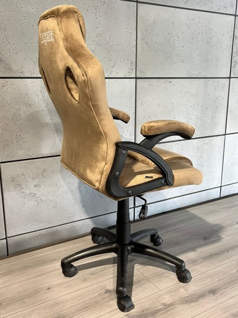 Lugano .Fotel obrotowy do biurka CARRERA M ALCANTARA BEIGE