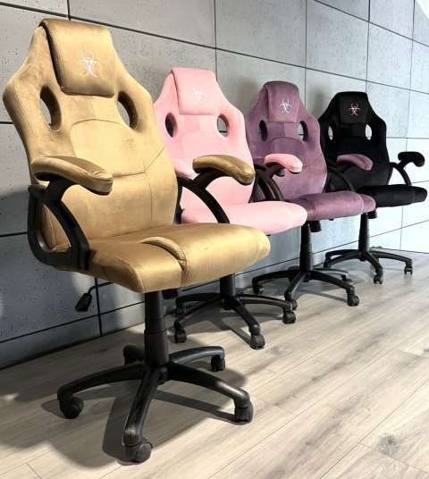 Lugano .Fotel obrotowy do biurka CARRERA M ALCANTARA BEIGE