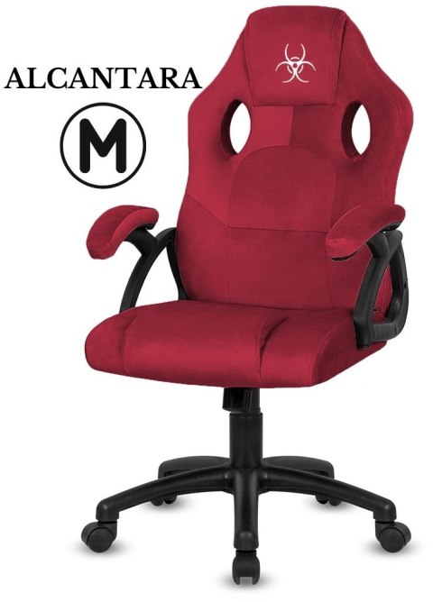 Lugano Fotel obrotowy do biurka CARRERA M ALCANTARA BURGUNDY