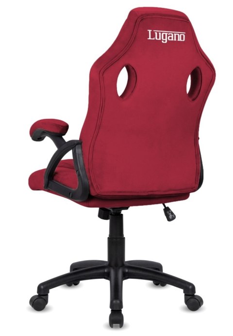 Lugano Fotel obrotowy do biurka CARRERA M ALCANTARA BURGUNDY