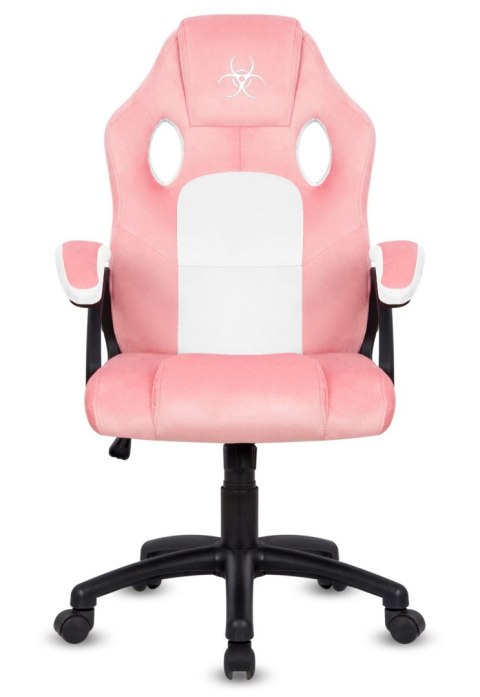 Lugano Fotel obrotowy do biurka CARRERA M ALCANTARA PINK FROST