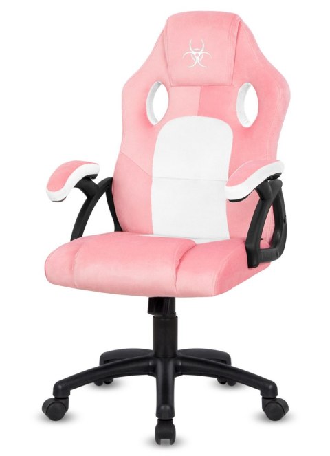 Lugano Fotel obrotowy do biurka CARRERA M ALCANTARA PINK FROST