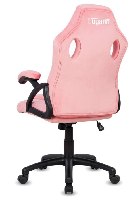 Lugano Fotel obrotowy do biurka CARRERA M ALCANTARA PINK