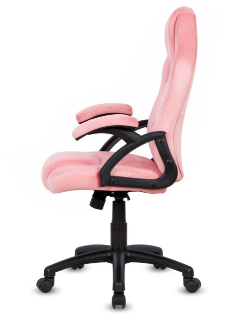 Lugano Fotel obrotowy do biurka CARRERA M ALCANTARA PINK