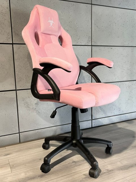 Lugano Fotel obrotowy do biurka CARRERA M ALCANTARA PINK