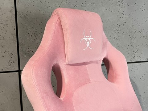 Lugano Fotel obrotowy do biurka CARRERA M ALCANTARA PINK