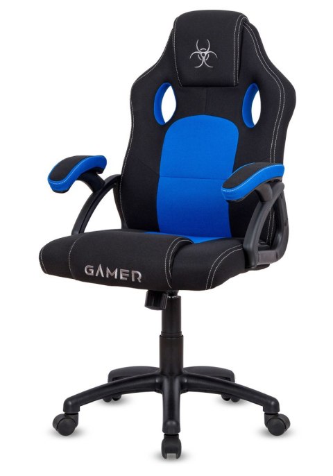 Lugano Fotel obrotowy do biurka CARRERA M BLUE FABRIC