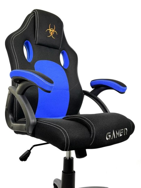 Lugano Fotel obrotowy do biurka CARRERA M BLUE FABRIC