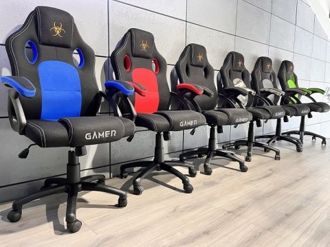 Lugano Fotel obrotowy do biurka CARRERA M BLUE FABRIC