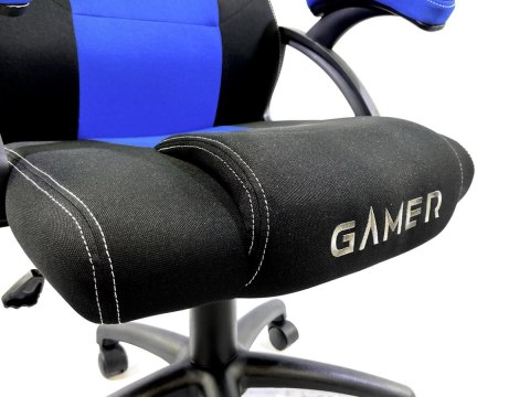 Lugano Fotel obrotowy do biurka CARRERA M BLUE FABRIC