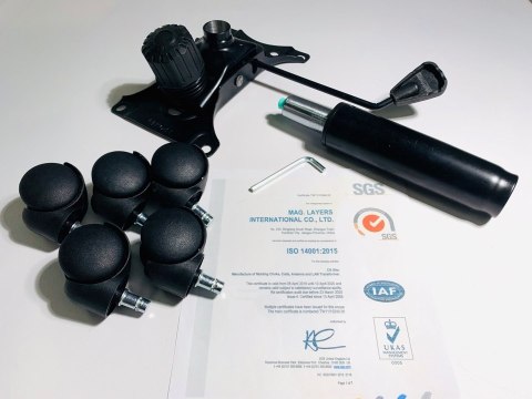 Lugano Fotel obrotowy do biurka CARRERA M BLUE FABRIC