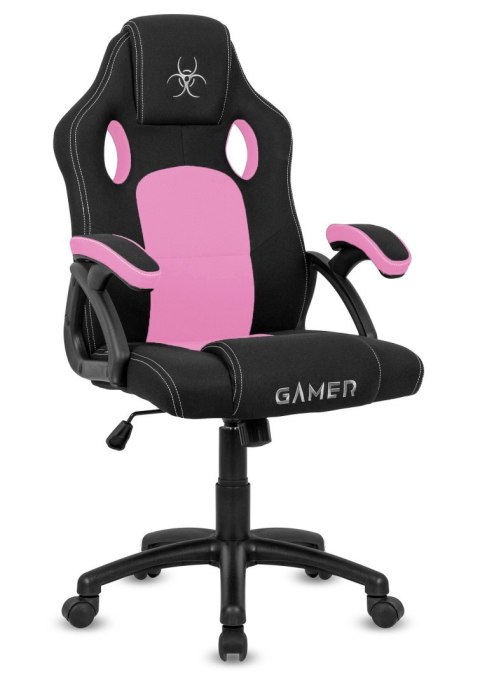 Lugano Fotel obrotowy do biurka CARRERA M PINK FABRIC