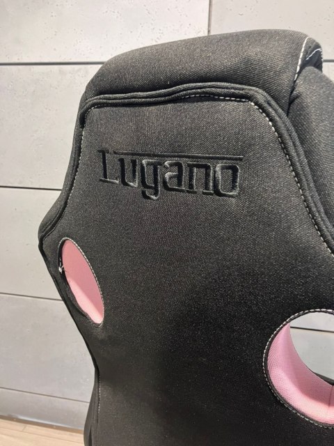 Lugano Fotel obrotowy do biurka CARRERA M PINK FABRIC