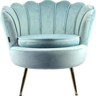 Lugano Krzesło Fotel Muszla Lugano DONNA VELVET MINT