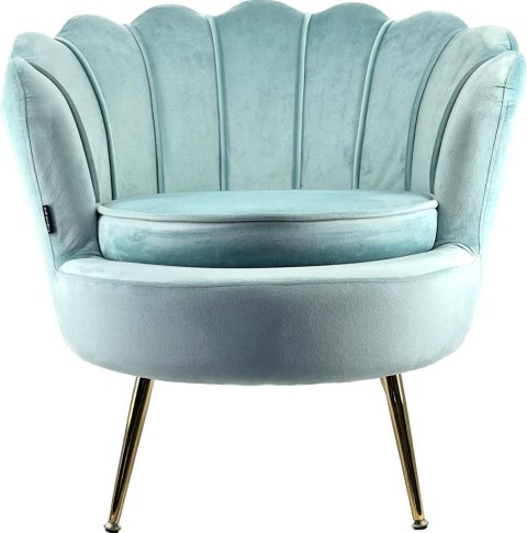 Lugano Krzesło Fotel Muszla Lugano DONNA VELVET MINT