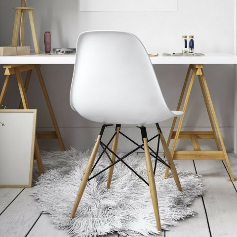 Lugano Krzesło skandynawskie IMPERIA BIANCO STANDARD OUTLET